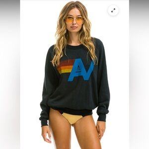 Aviator Nation Charcoal Crewneck